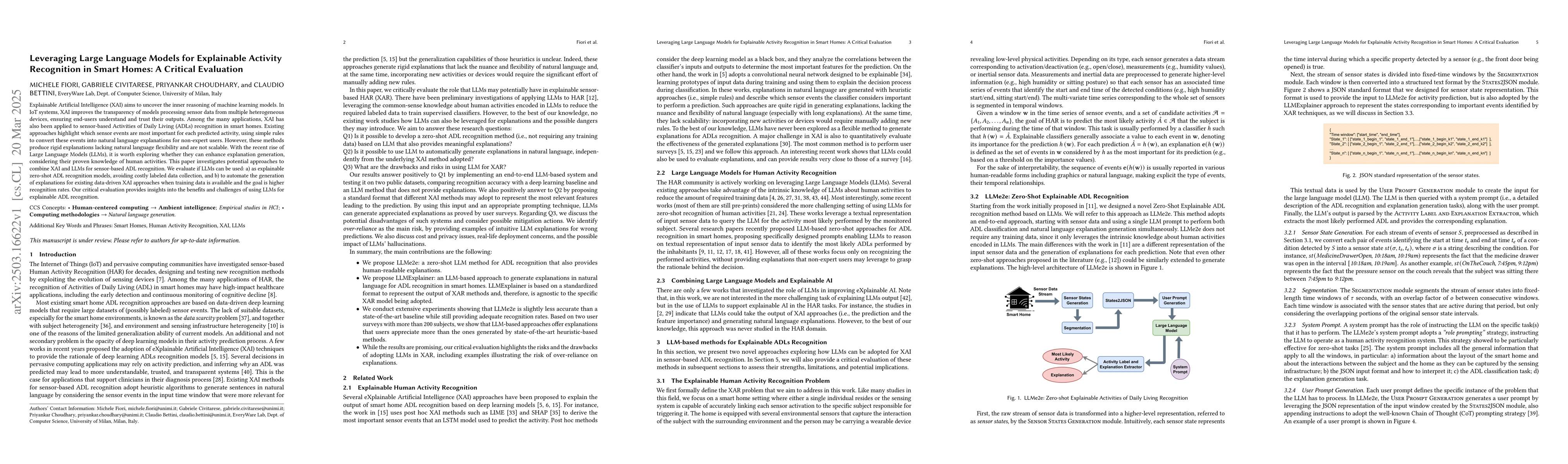 Thumbnail for Leveraging Large Language Models for Explainable Activity Recognition in
  Smart Homes: A Critical Evaluation