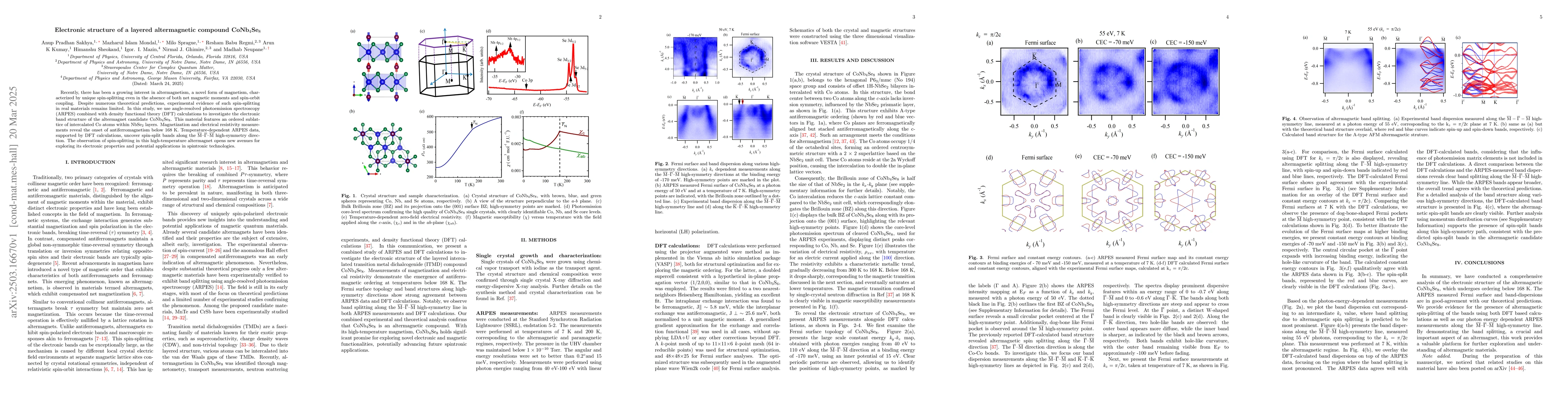 Thumbnail for Electronic structure of a layered altermagnetic compound CoNb4Se8