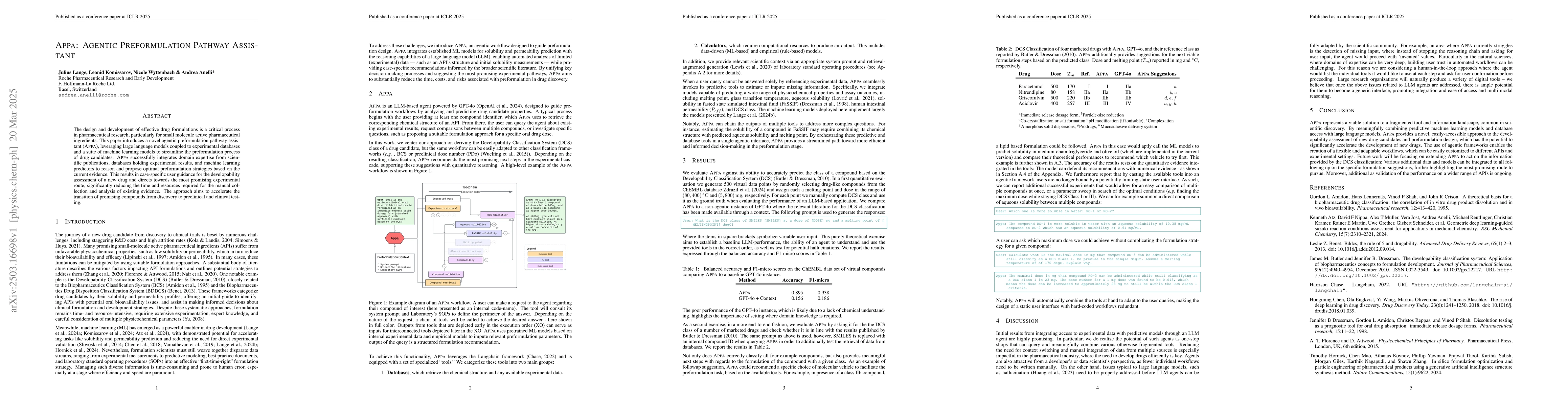 Thumbnail for APPA : Agentic Preformulation Pathway Assistant