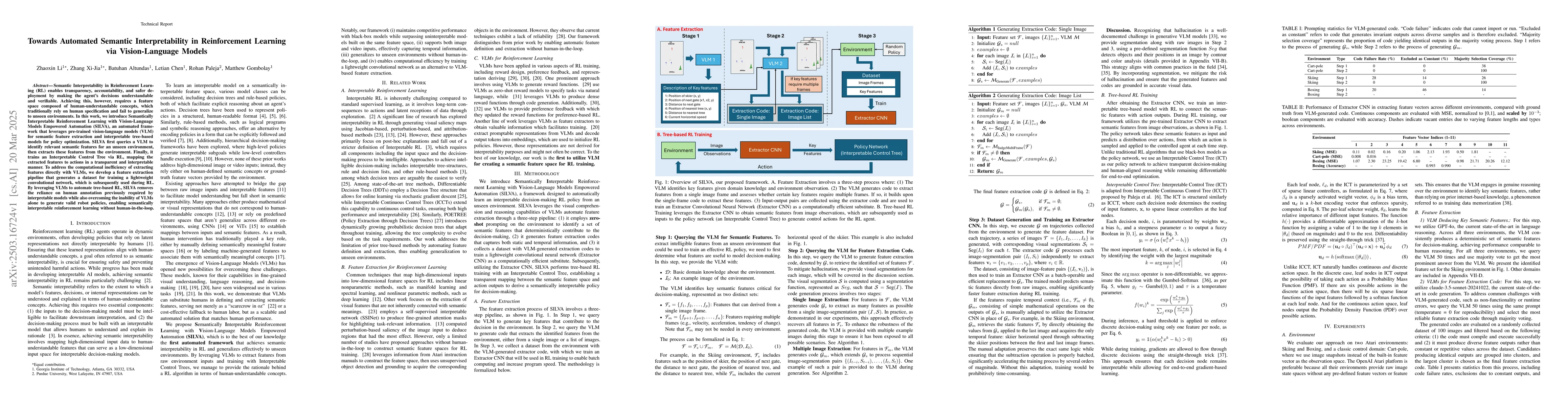 Thumbnail for Towards Automated Semantic Interpretability in Reinforcement Learning
  via Vision-Language Models