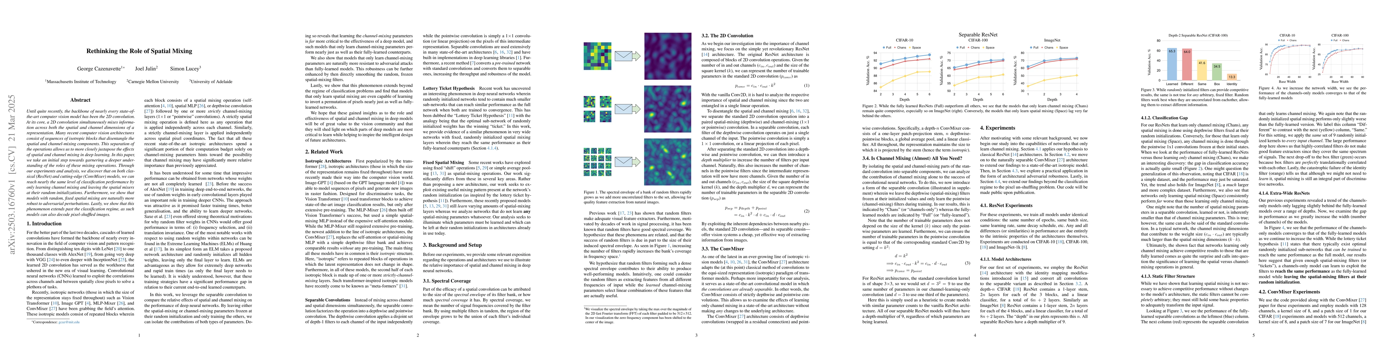 Thumbnail for Rethinking the Role of Spatial Mixing