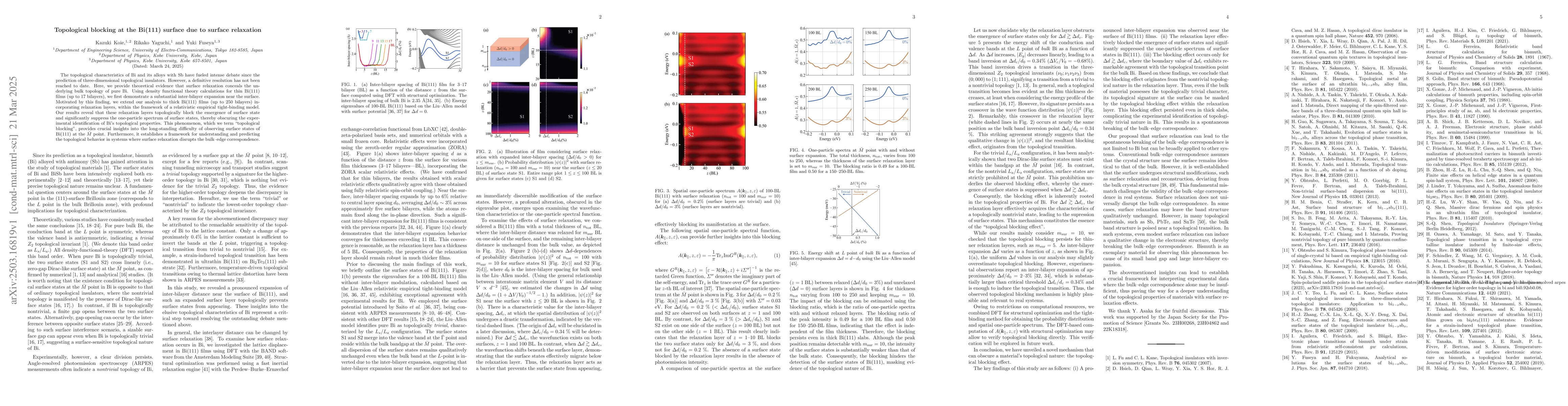 Thumbnail for Topological blocking at the Bi(111) surface due to surface relaxation