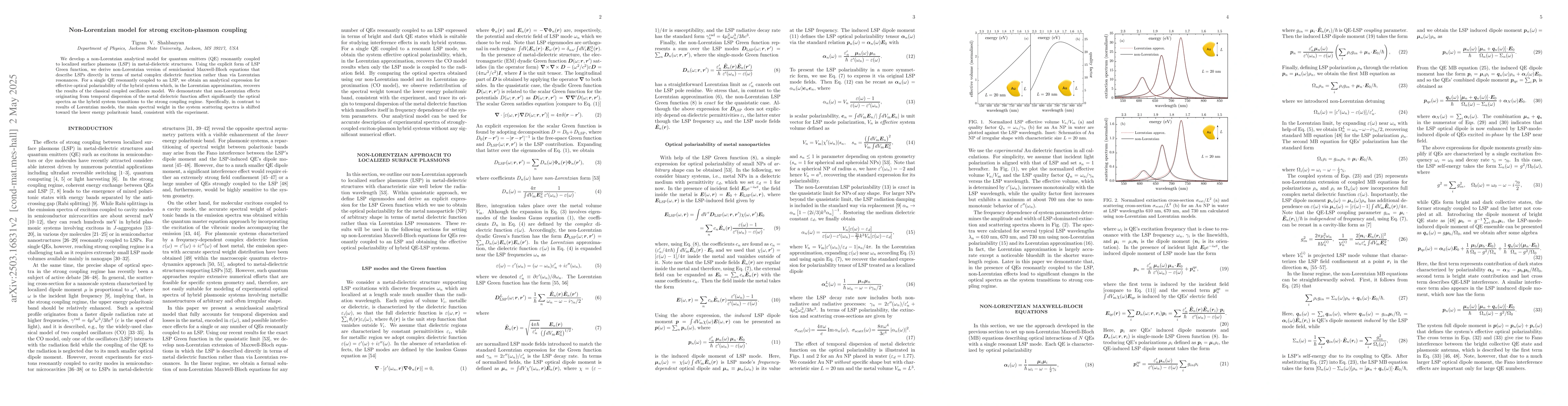 Thumbnail for Non-Lorentzian model for strong exciton-plasmon coupling