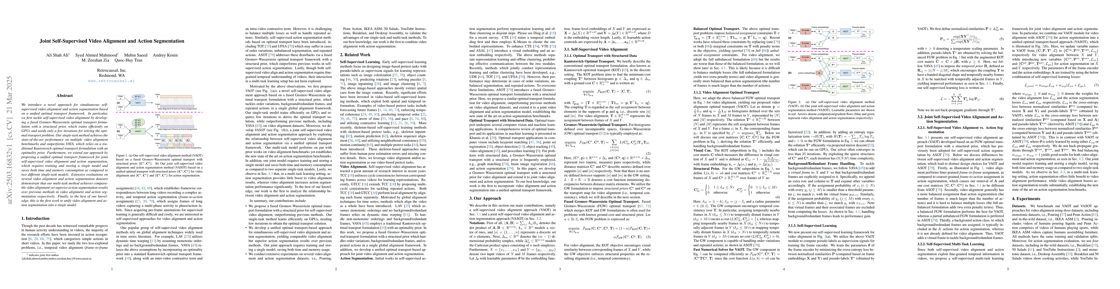 Thumbnail for Joint Self-Supervised Video Alignment and Action Segmentation