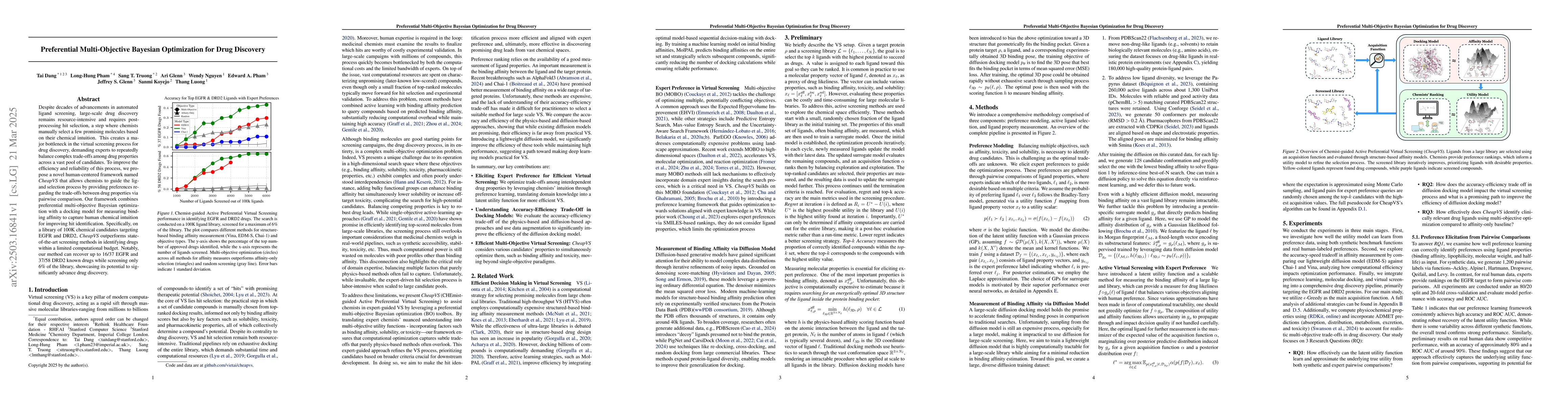 Thumbnail for Preferential Multi-Objective Bayesian Optimization for Drug Discovery