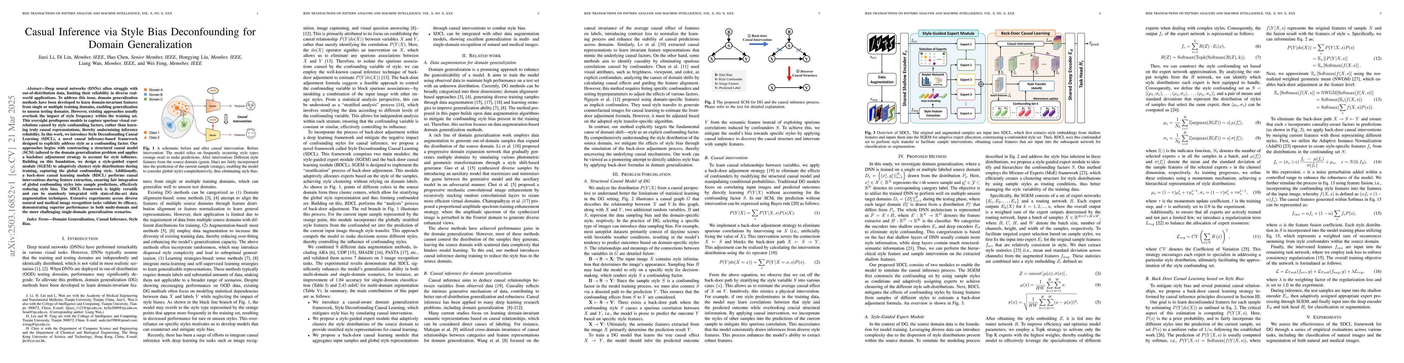 Thumbnail for Casual Inference via Style Bias Deconfounding for Domain Generalization