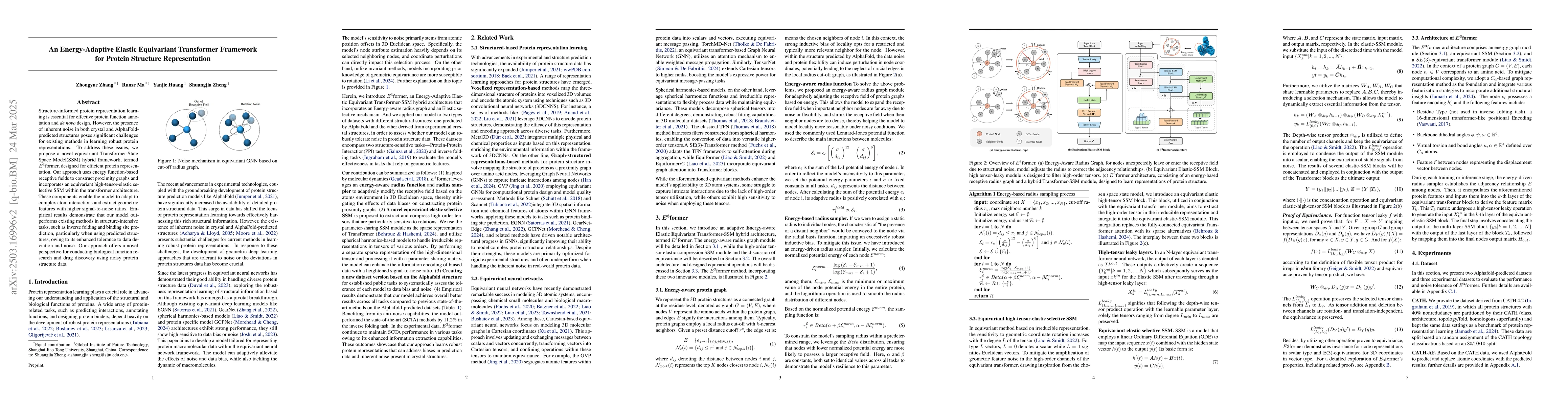 Thumbnail for An Energy-Adaptive Elastic Equivariant Transformer Framework for Protein
  Structure Representation