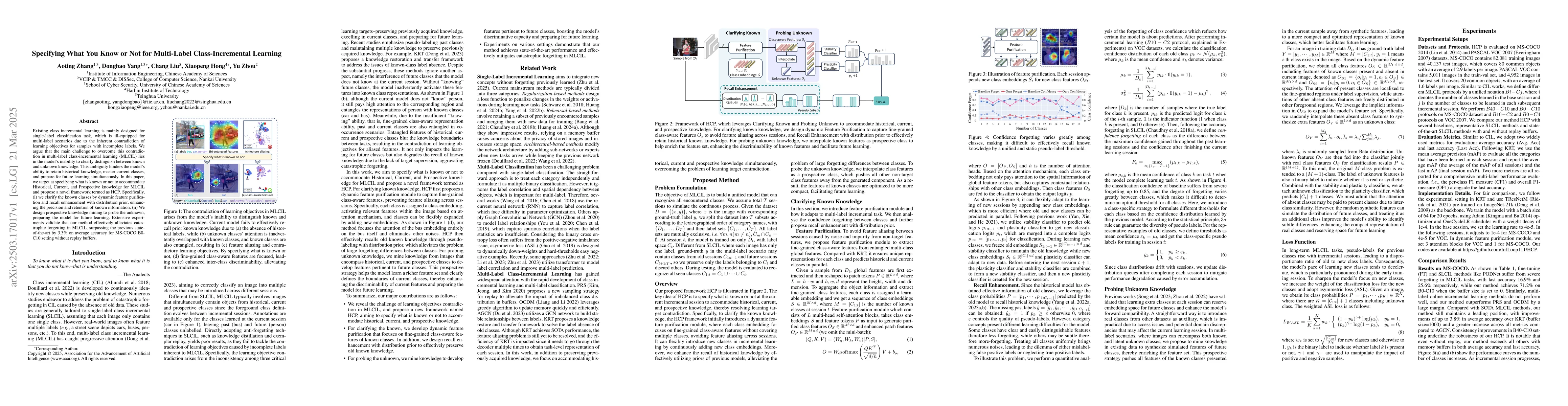 Thumbnail for Specifying What You Know or Not for Multi-Label Class-Incremental
  Learning