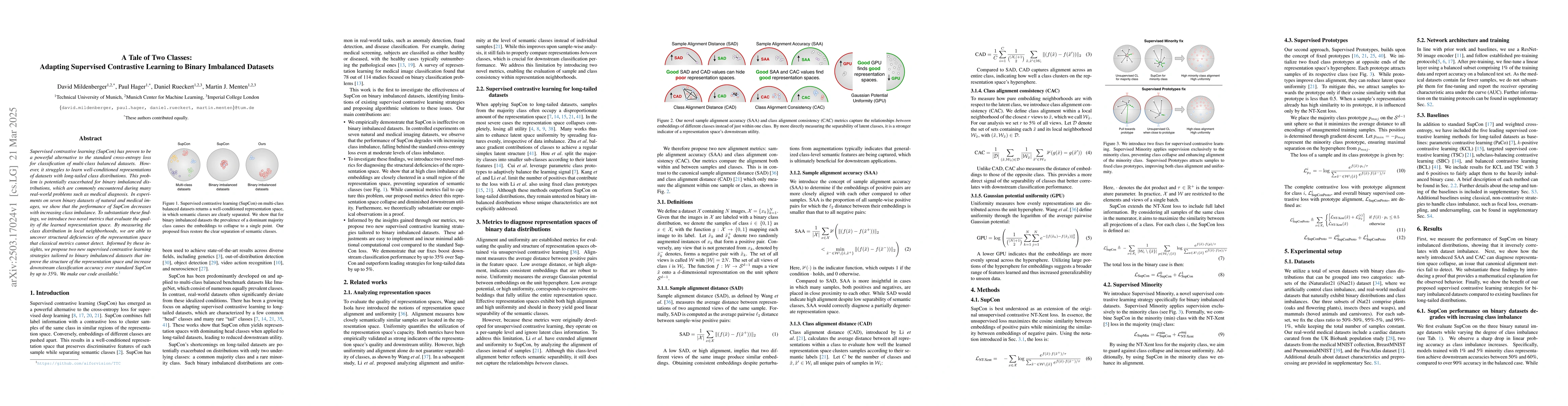 Thumbnail for A Tale of Two Classes: Adapting Supervised Contrastive Learning to
  Binary Imbalanced Datasets