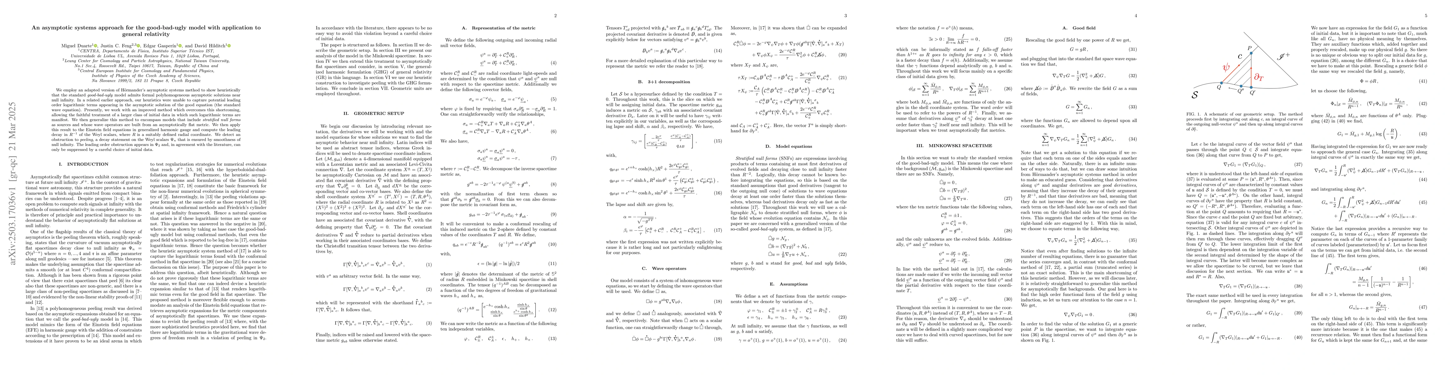 Thumbnail for An asymptotic systems approach for the good-bad-ugly model with
  application to general relativity