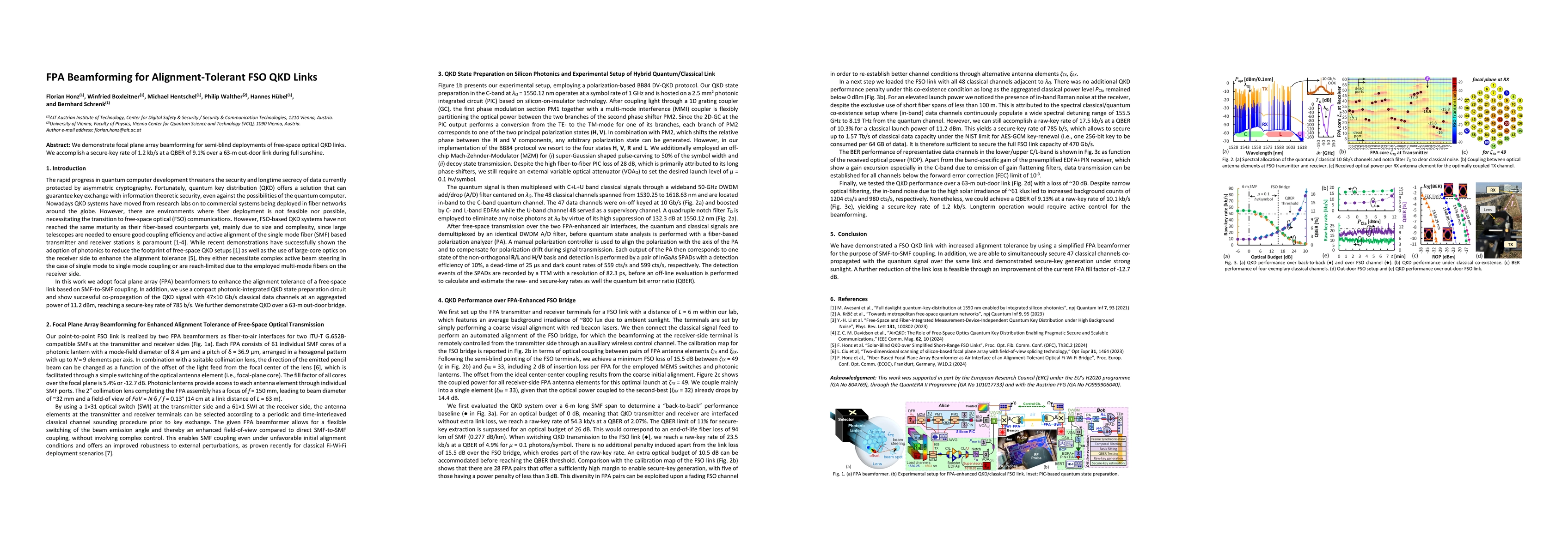 Thumbnail for FPA Beamforming for Alignment-Tolerant FSO QKD Links