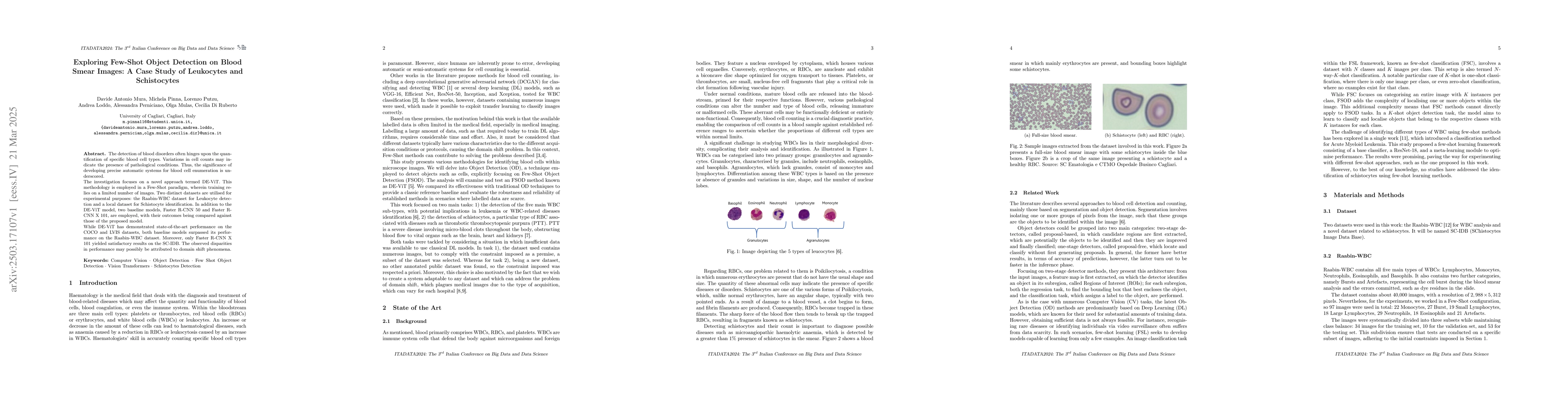Thumbnail for Exploring Few-Shot Object Detection on Blood Smear Images: A Case Study
  of Leukocytes and Schistocytes