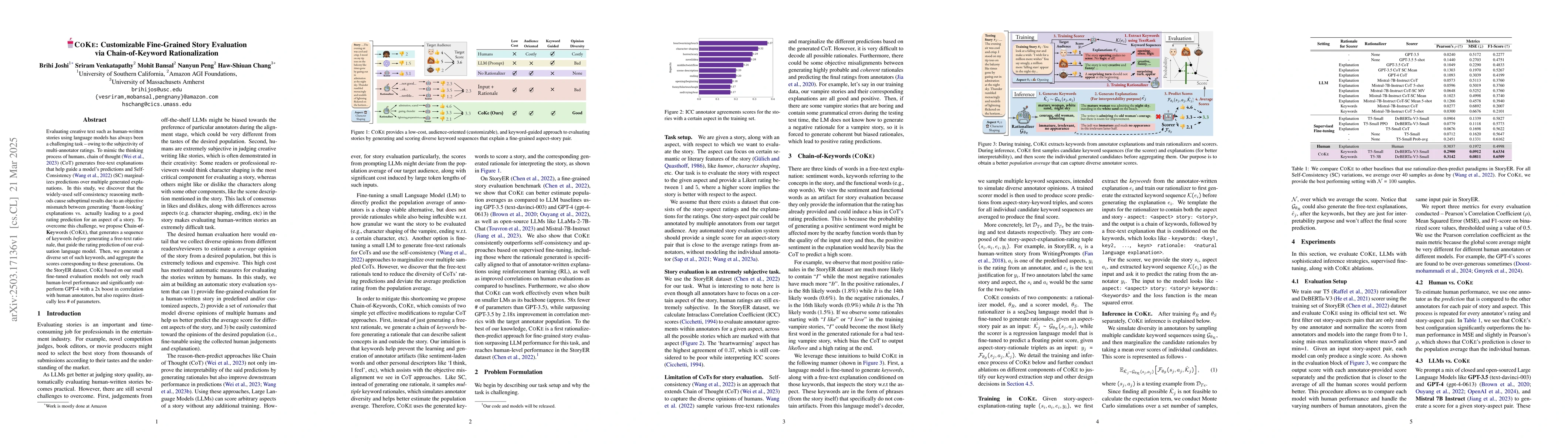 Thumbnail for CoKe: Customizable Fine-Grained Story Evaluation via Chain-of-Keyword
  Rationalization