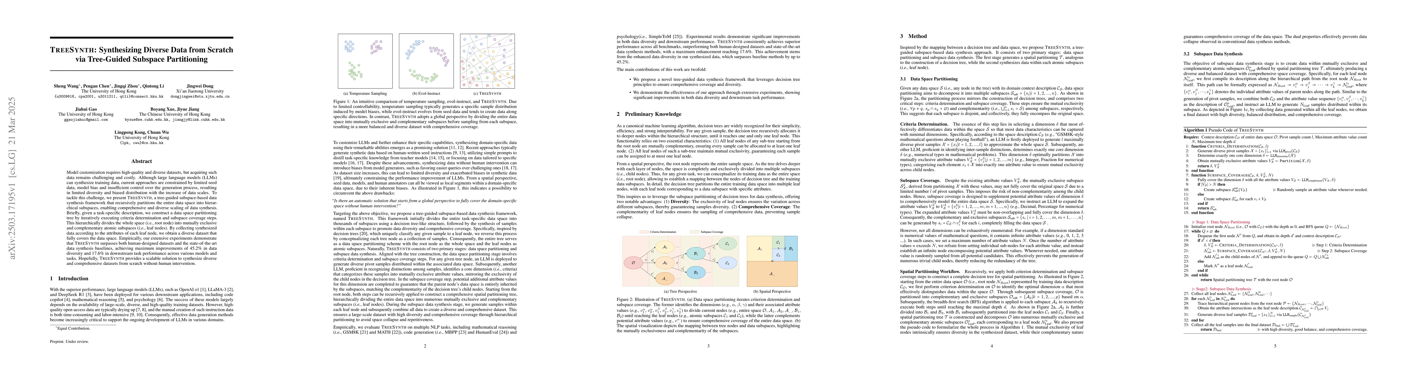 Thumbnail for TreeSynth: Synthesizing Diverse Data from Scratch via Tree-Guided
  Subspace Partitioning