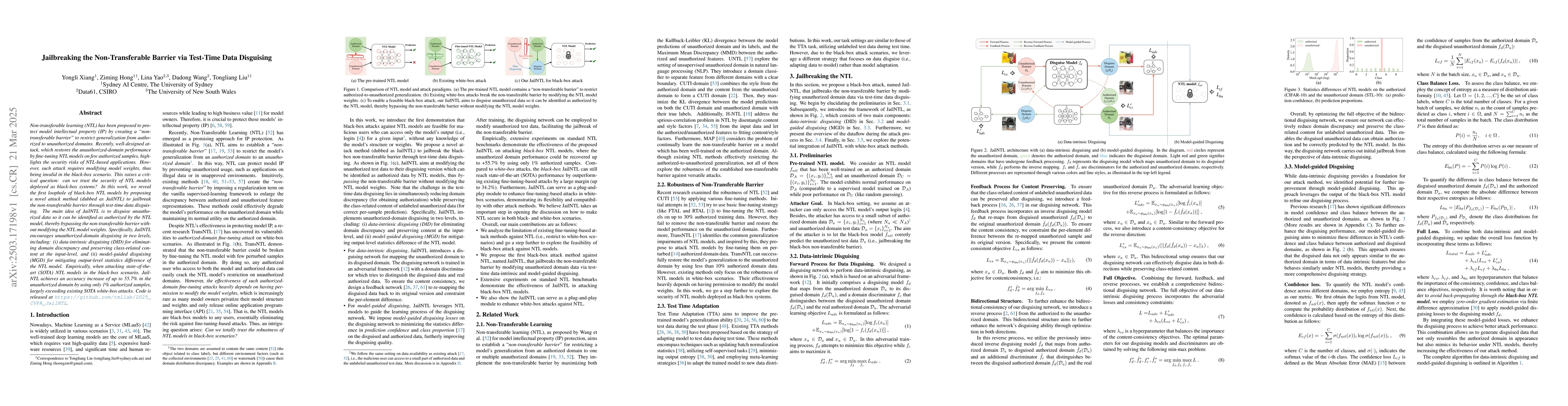 Thumbnail for Jailbreaking the Non-Transferable Barrier via Test-Time Data Disguising