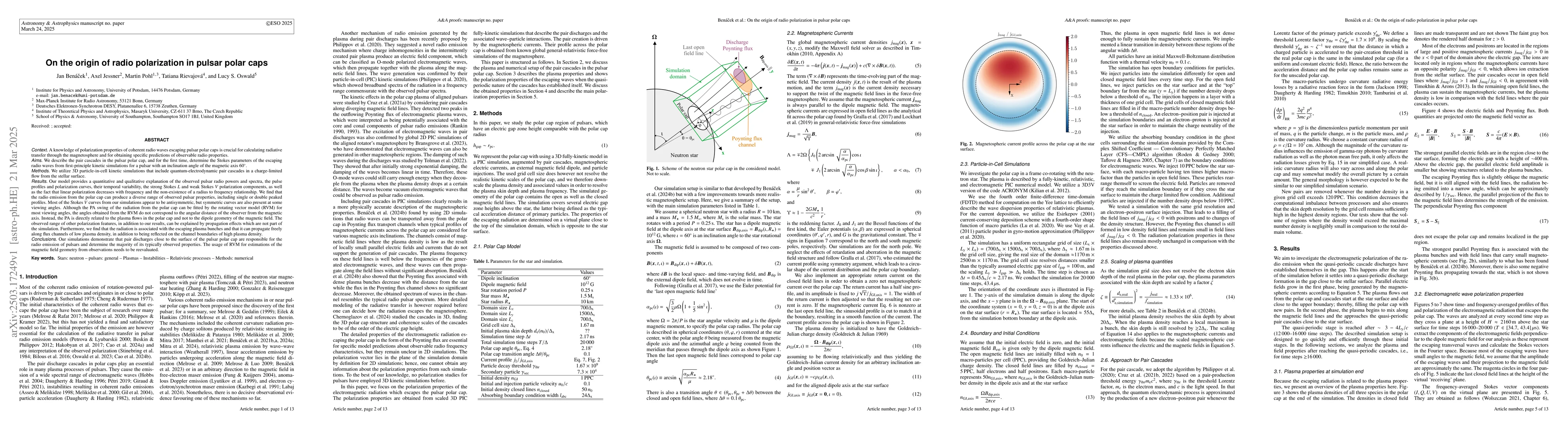 Thumbnail for On the origin of radio polarization in pulsar polar caps