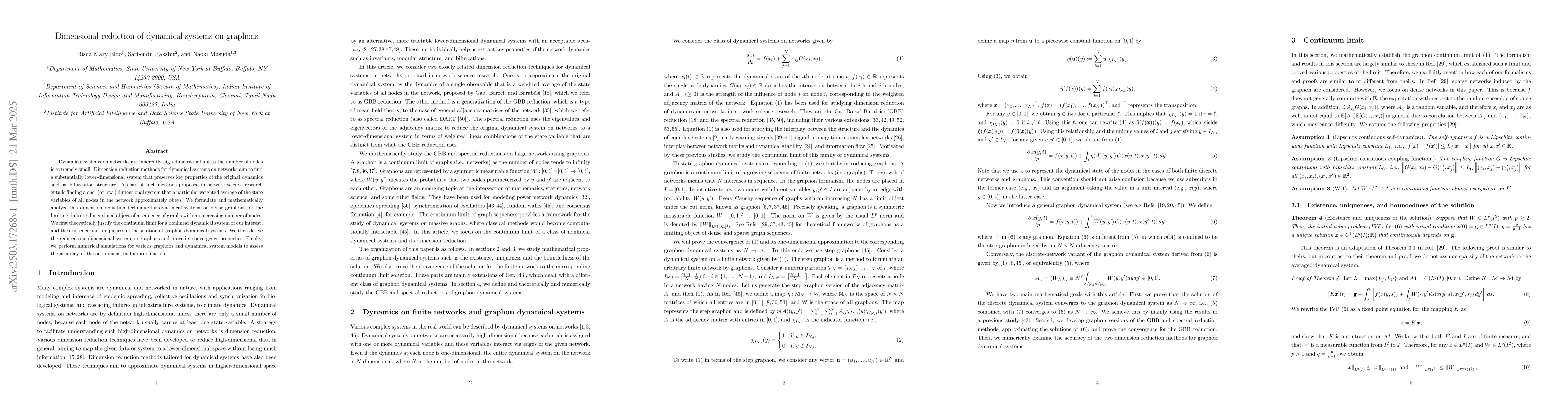 Thumbnail for Dimensional reduction of dynamical systems on graphons