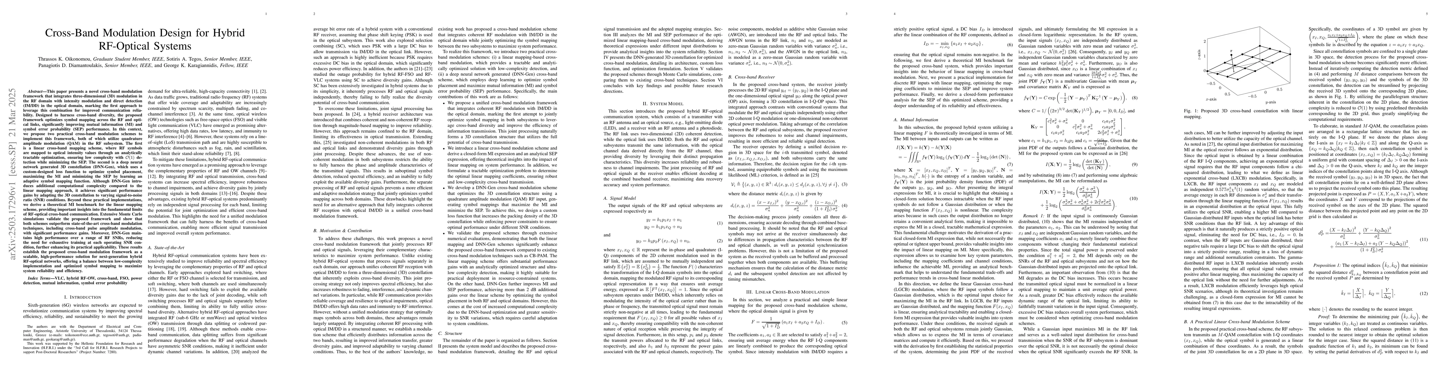 Thumbnail for Cross-Band Modulation Design for Hybrid RF-Optical Systems