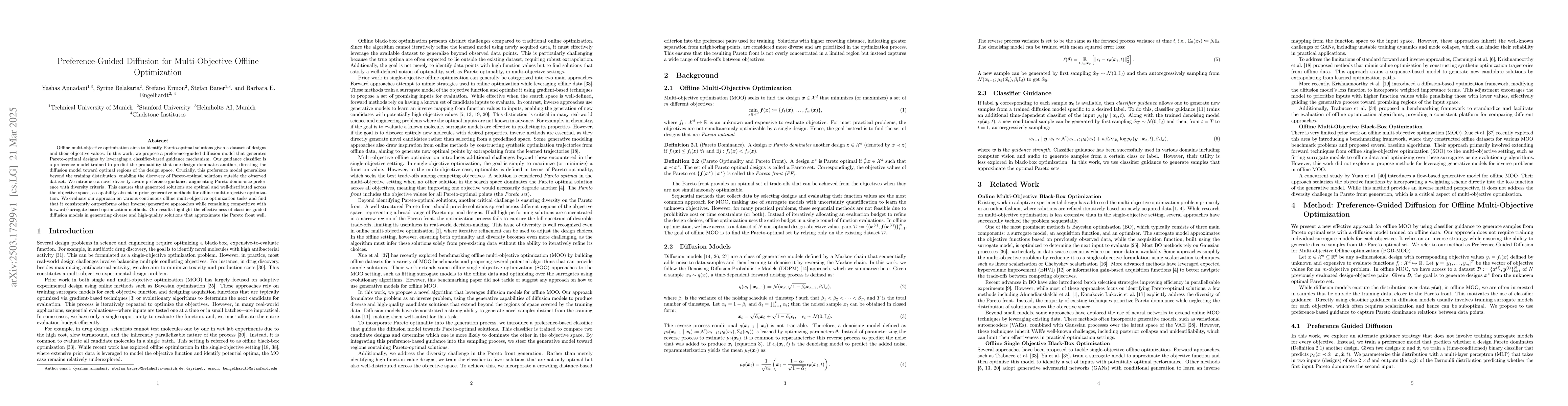 Thumbnail for Preference-Guided Diffusion for Multi-Objective Offline Optimization