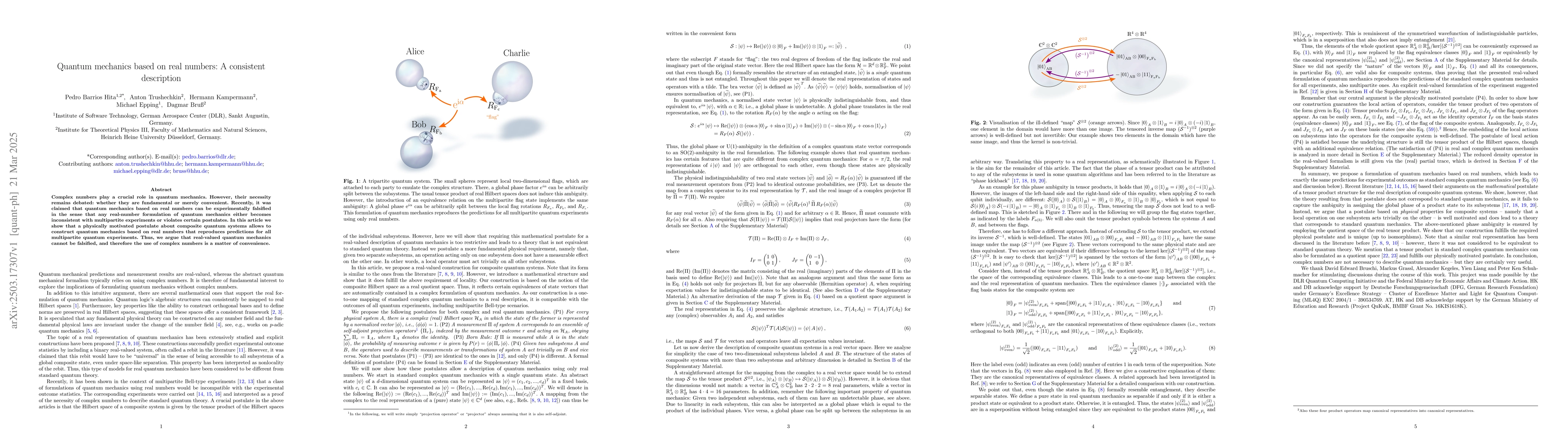 Thumbnail for Quantum mechanics based on real numbers: A consistent description