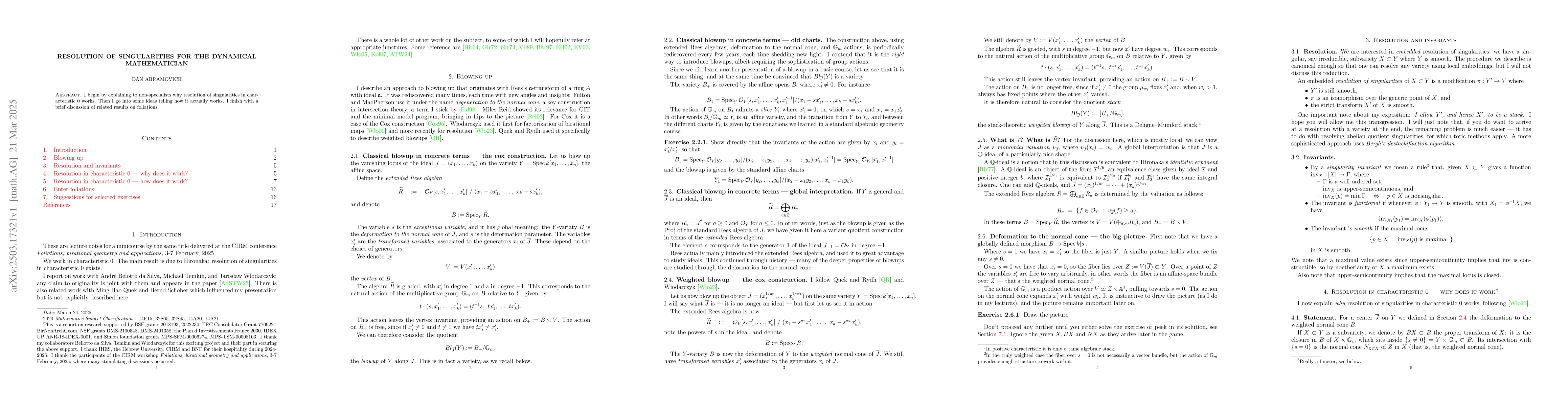 Thumbnail for Resolution of singularities for the dynamical mathematician