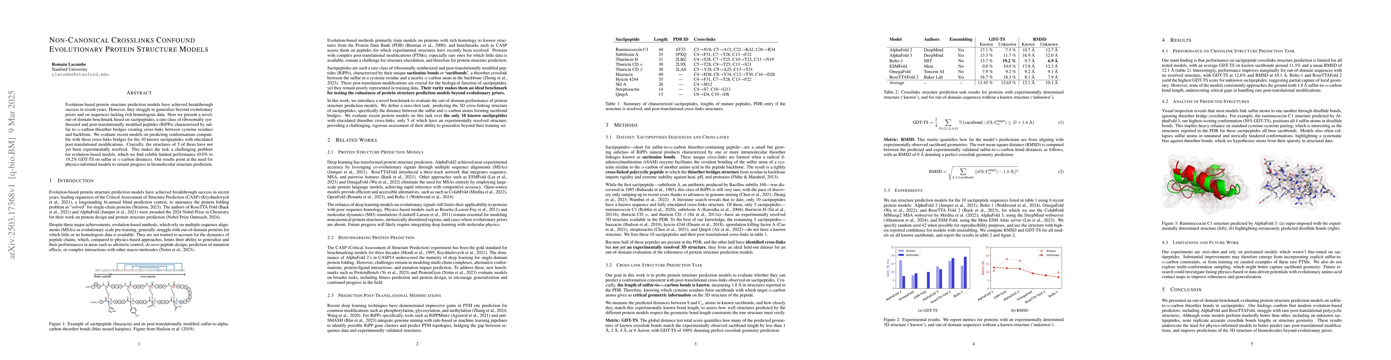 Thumbnail for Non-Canonical Crosslinks Confound Evolutionary Protein Structure Models