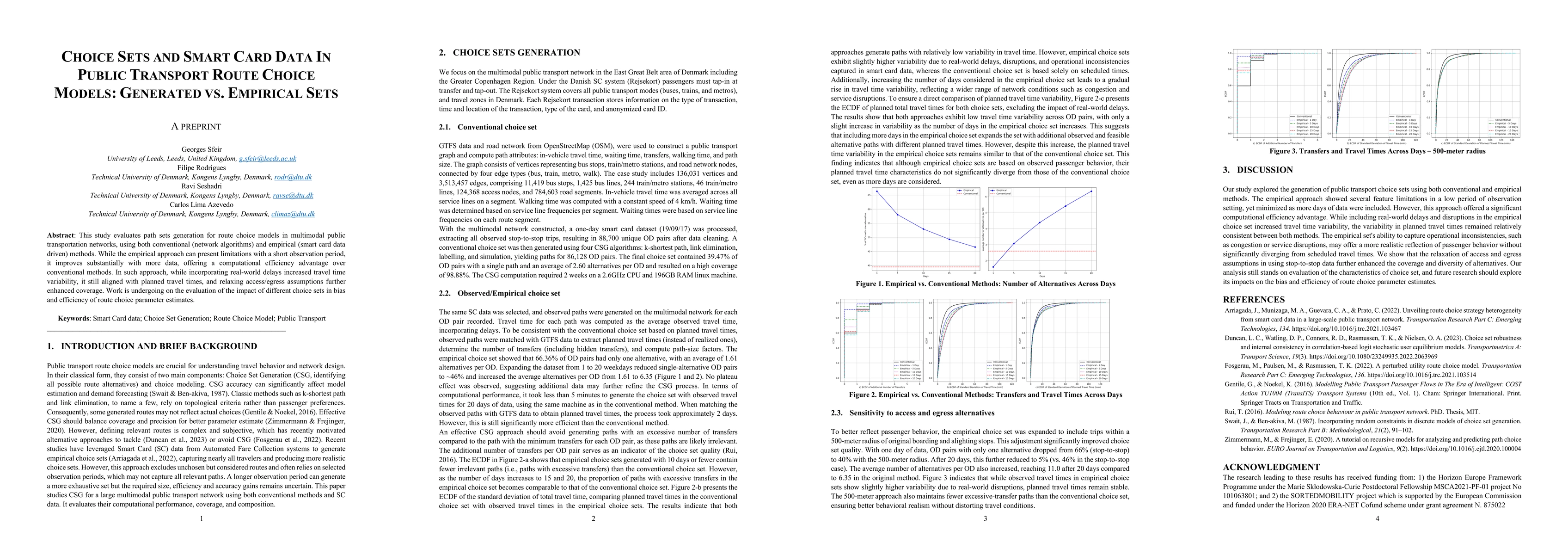 Thumbnail for Choice Sets and Smart Card Data In Public Transport Route Choice Models:
  Generated vs. Empirical Sets
