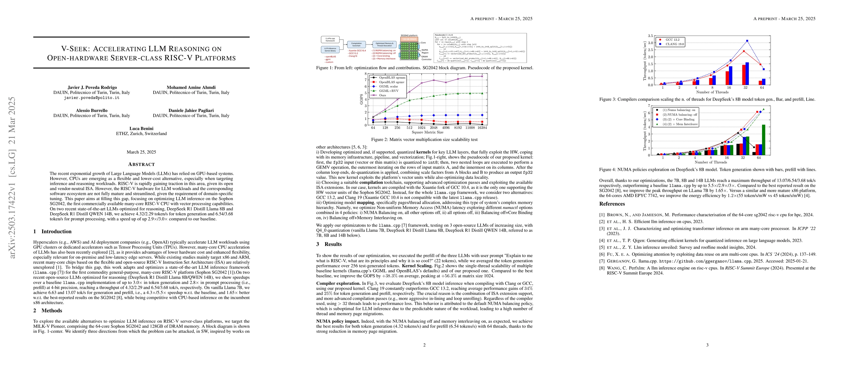 Thumbnail for V-Seek: Accelerating LLM Reasoning on Open-hardware Server-class RISC-V
  Platforms