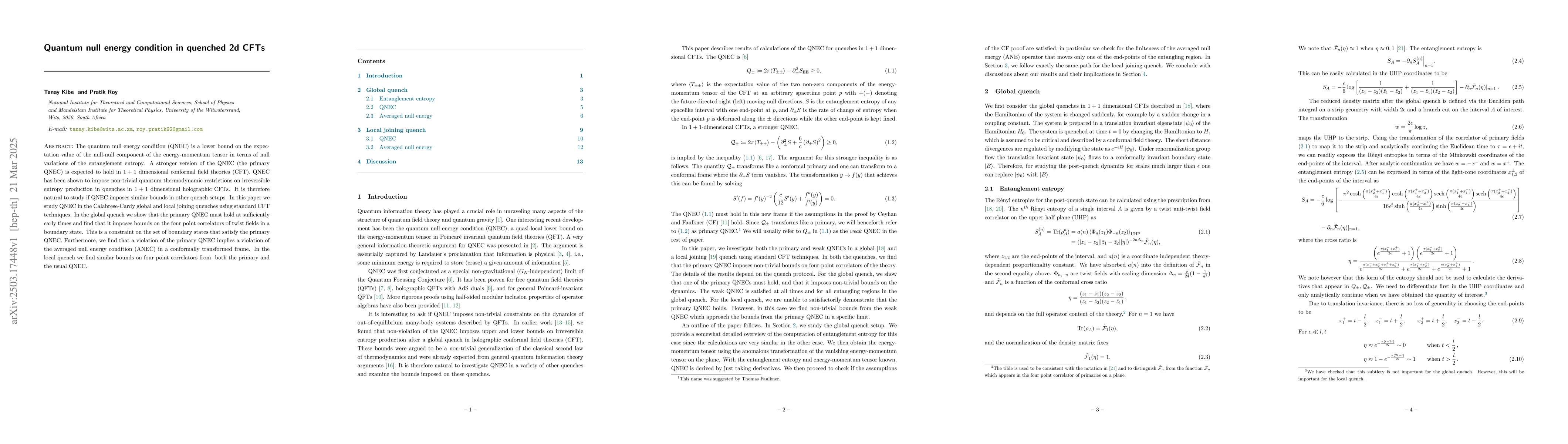 Thumbnail for Quantum null energy condition in quenched 2d CFTs