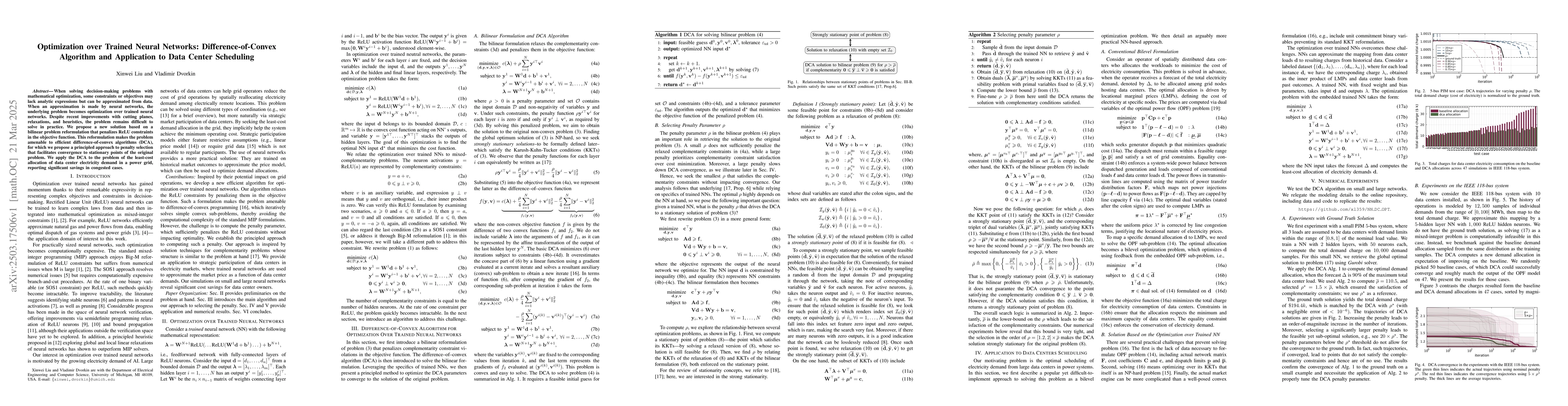 Thumbnail for Optimization over Trained Neural Networks: Difference-of-Convex
  Algorithm and Application to Data Center Scheduling