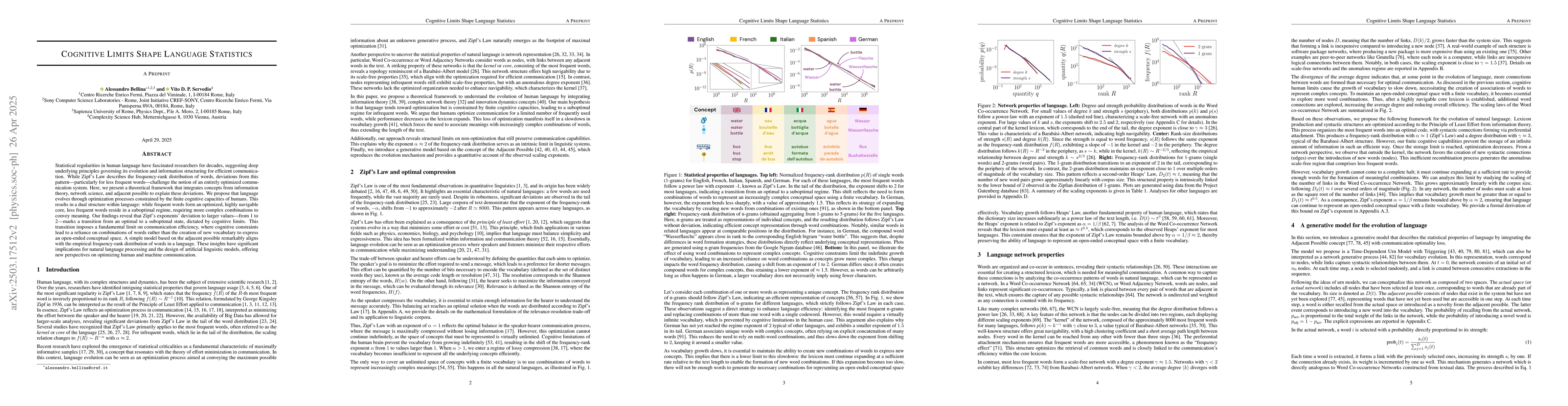 Thumbnail for Cognitive Limits Shape Language Statistics