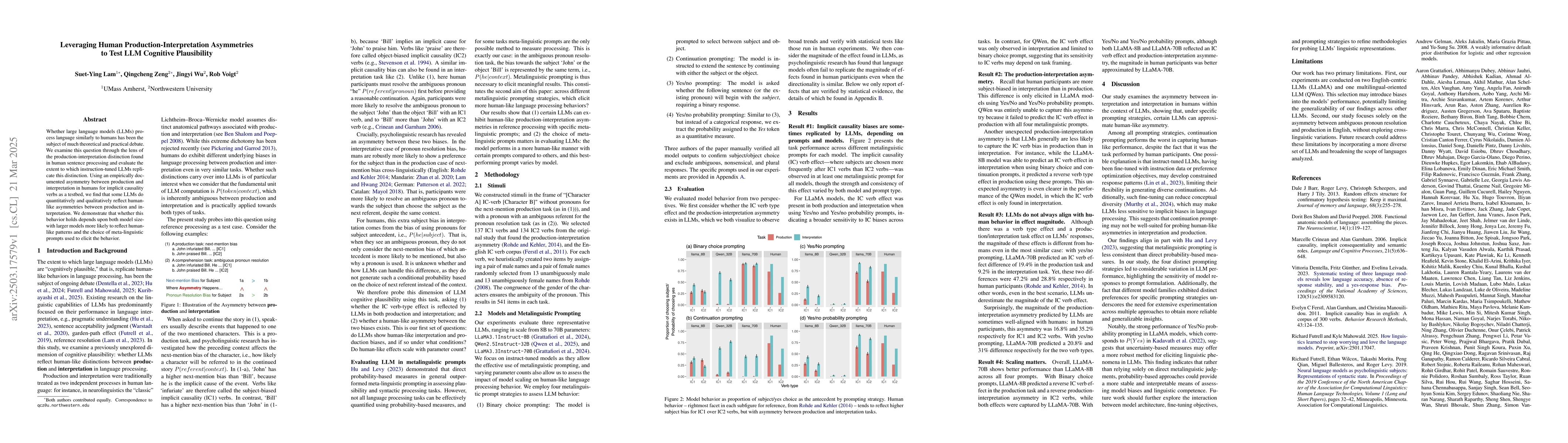 Thumbnail for Leveraging Human Production-Interpretation Asymmetries to Test LLM
  Cognitive Plausibility