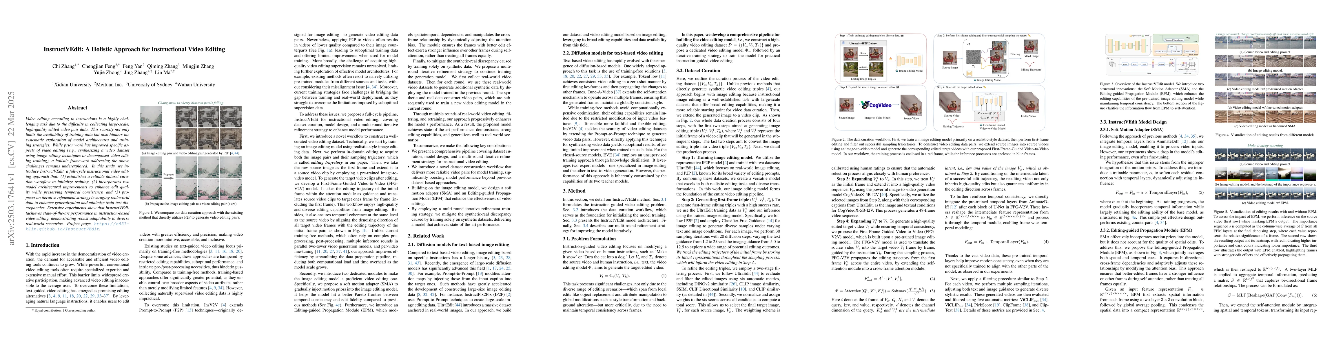 Thumbnail for InstructVEdit: A Holistic Approach for Instructional Video Editing