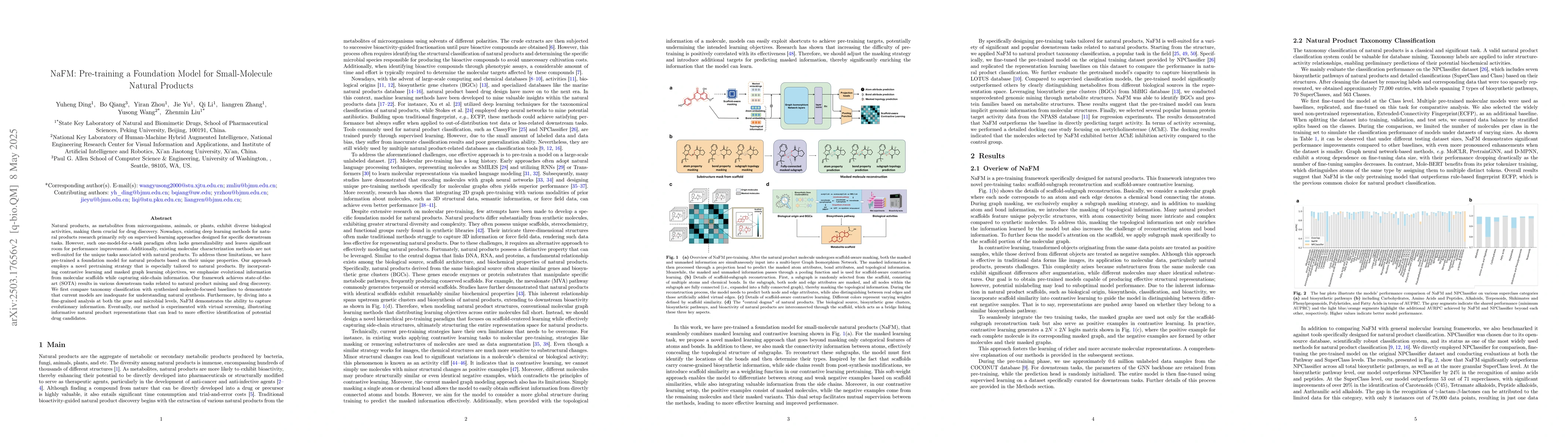 Thumbnail for NaFM: Pre-training a Foundation Model for Small-Molecule Natural
  Products