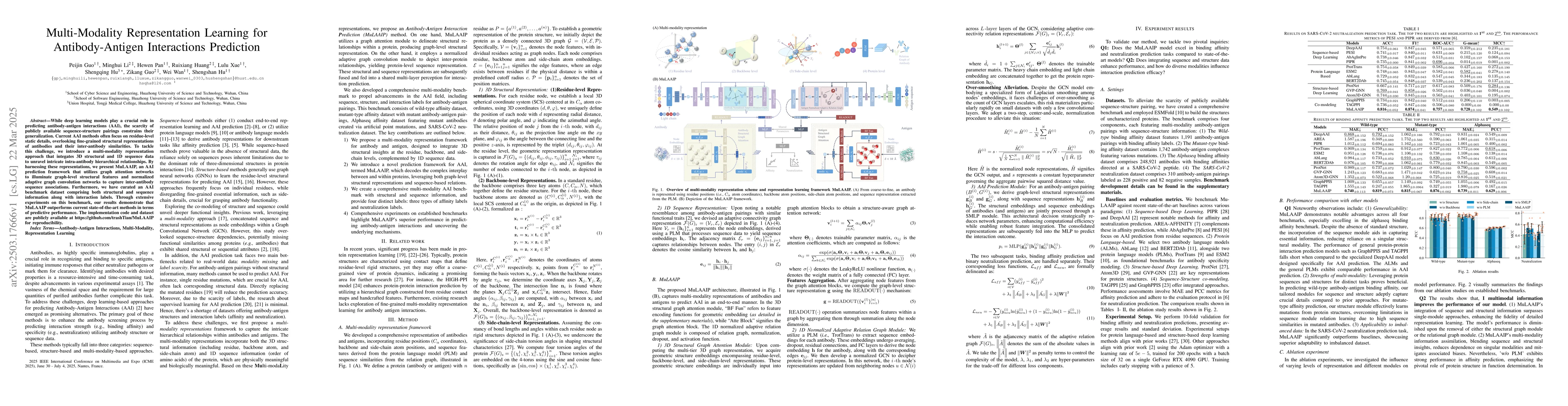 Thumbnail for Multi-Modality Representation Learning for Antibody-Antigen Interactions
  Prediction