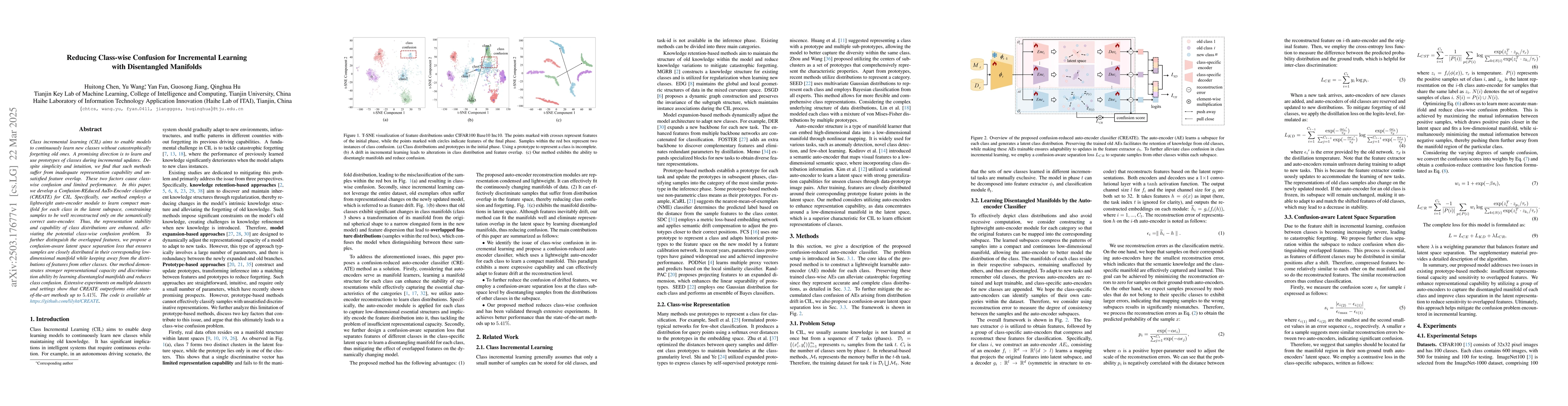 Thumbnail for Reducing Class-wise Confusion for Incremental Learning with Disentangled
  Manifolds