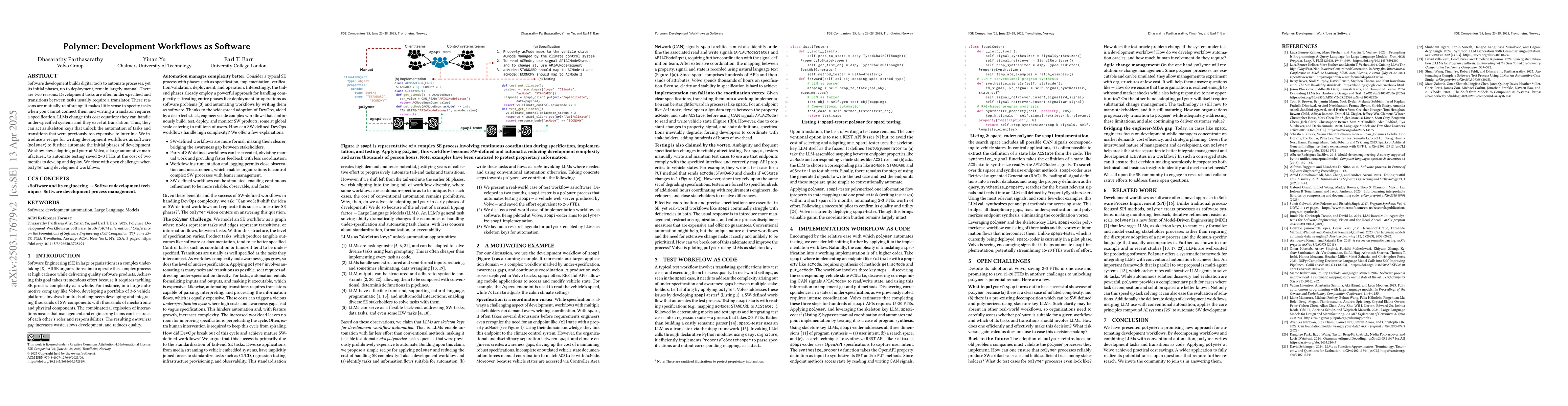 Thumbnail for Polymer: Development Workflows as Software