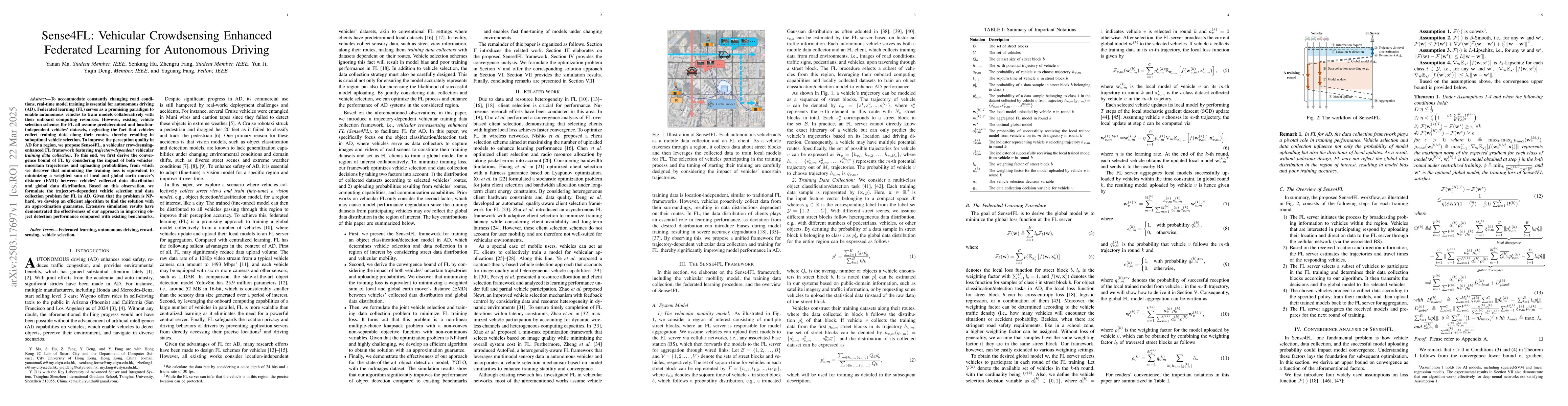 Thumbnail for Sense4FL: Vehicular Crowdsensing Enhanced Federated Learning for
  Autonomous Driving