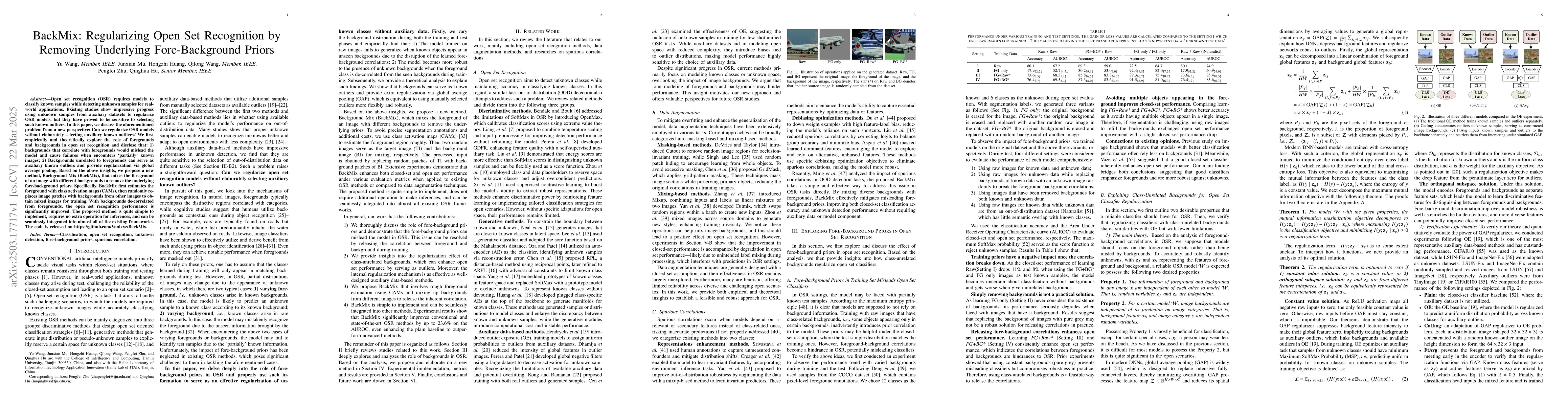 Thumbnail for BackMix: Regularizing Open Set Recognition by Removing Underlying
  Fore-Background Priors