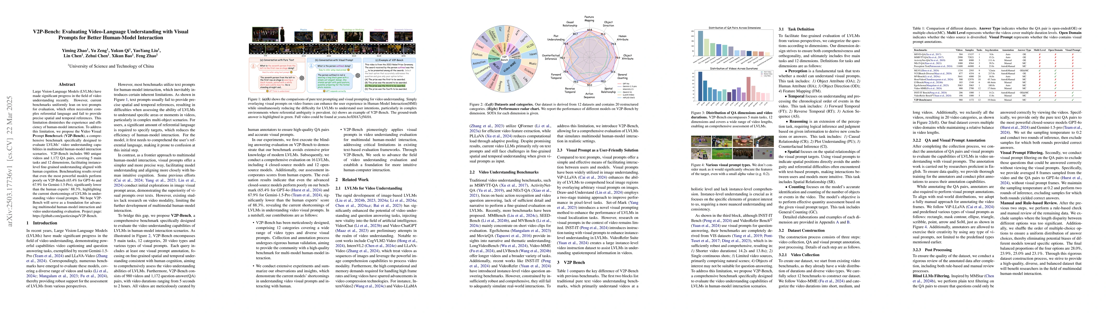 Thumbnail for V2P-Bench: Evaluating Video-Language Understanding with Visual Prompts
  for Better Human-Model Interaction