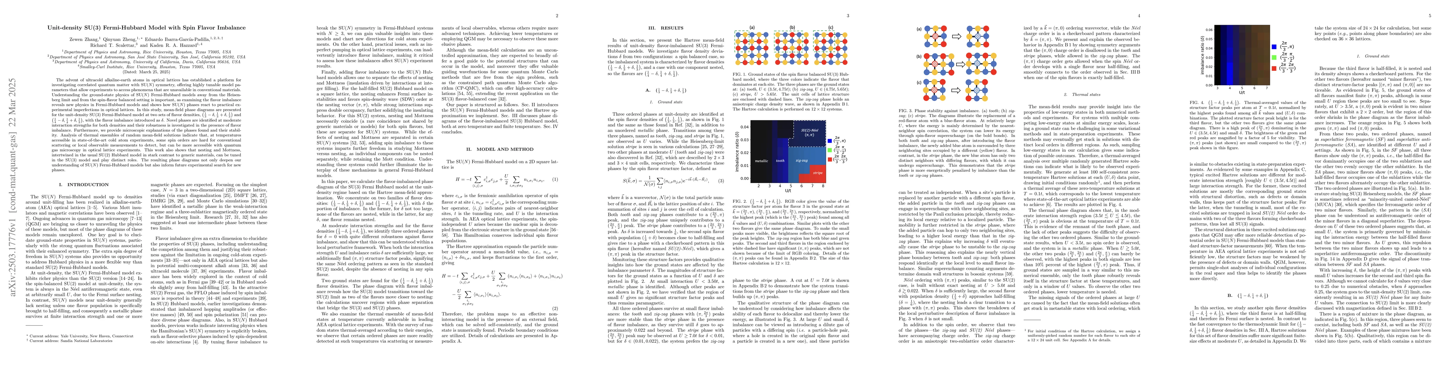 Thumbnail for Unit-density SU(3) Fermi-Hubbard Model with Spin Flavor Imbalance