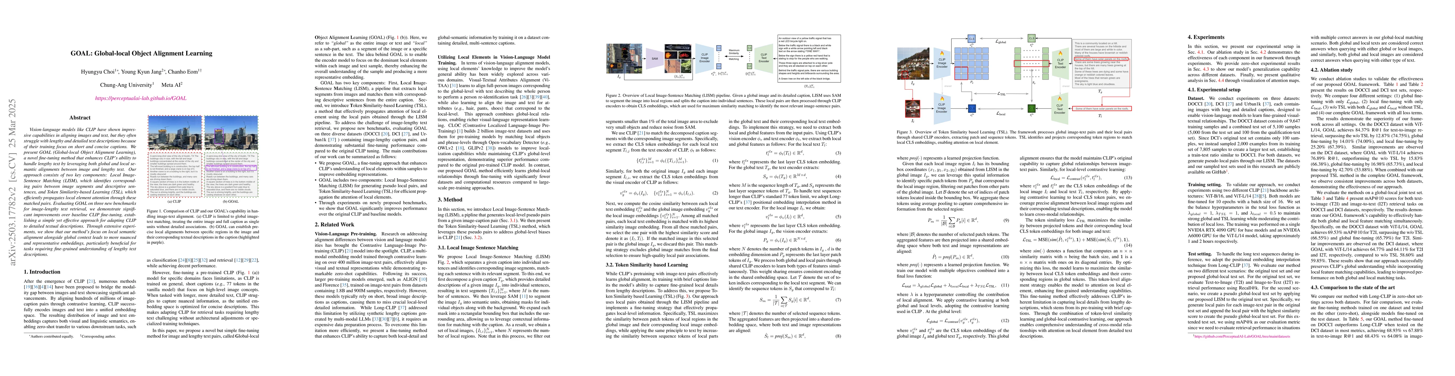 Thumbnail for GOAL: Global-local Object Alignment Learning