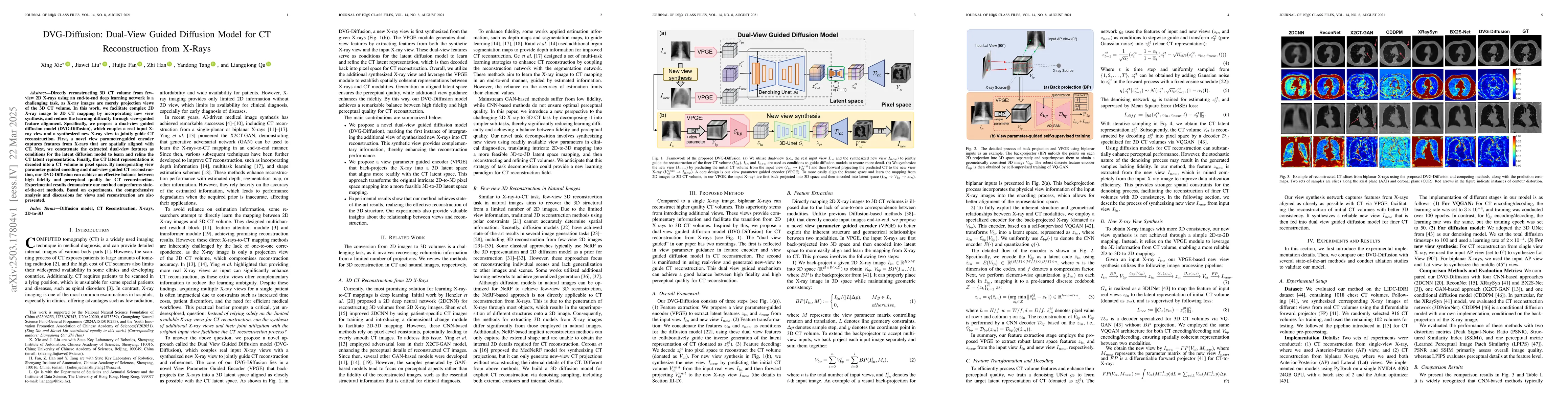 Thumbnail for DVG-Diffusion: Dual-View Guided Diffusion Model for CT Reconstruction
  from X-Rays