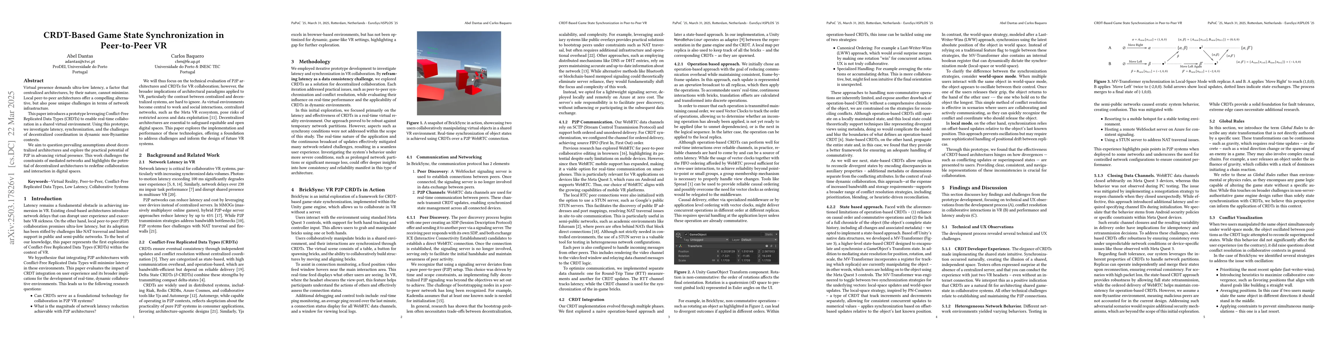Thumbnail for CRDT-Based Game State Synchronization in Peer-to-Peer VR