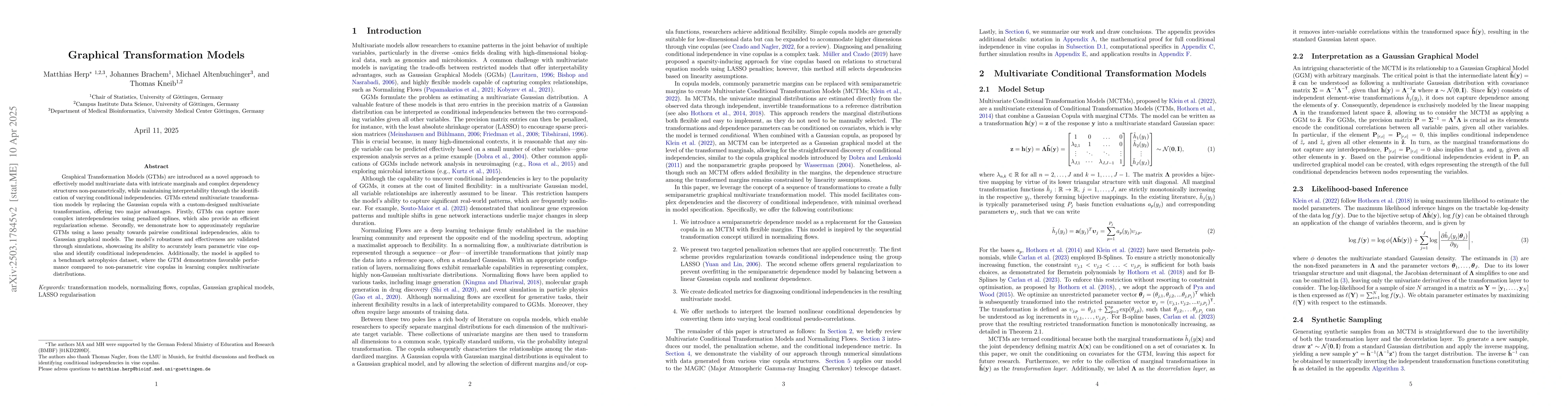 Thumbnail for Graphical Transformation Models