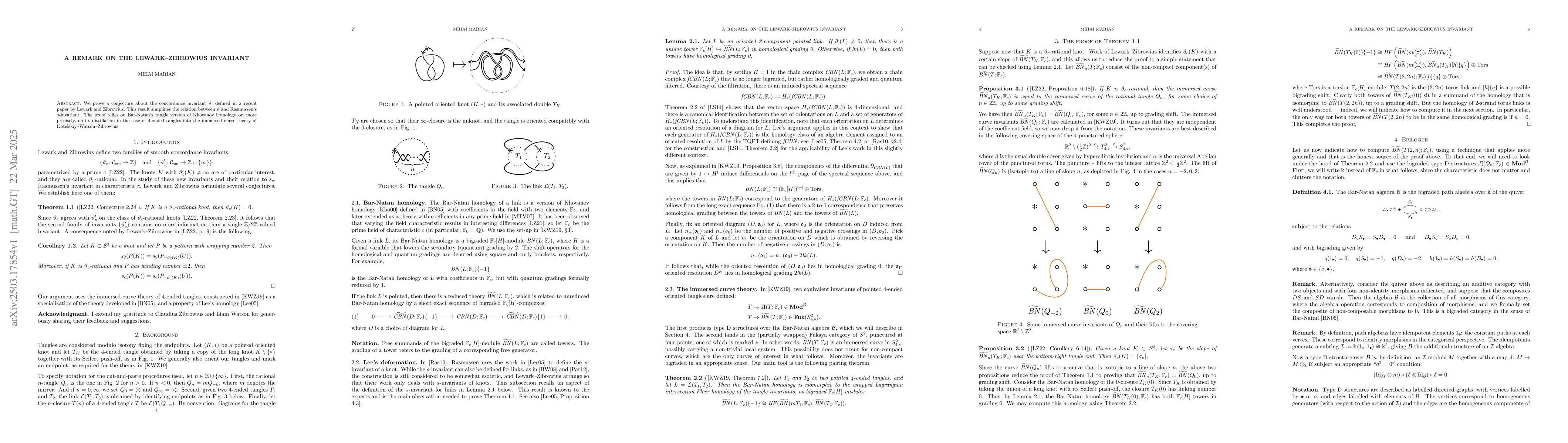 Thumbnail for A Remark on the Lewark-Zibrowius Invariant