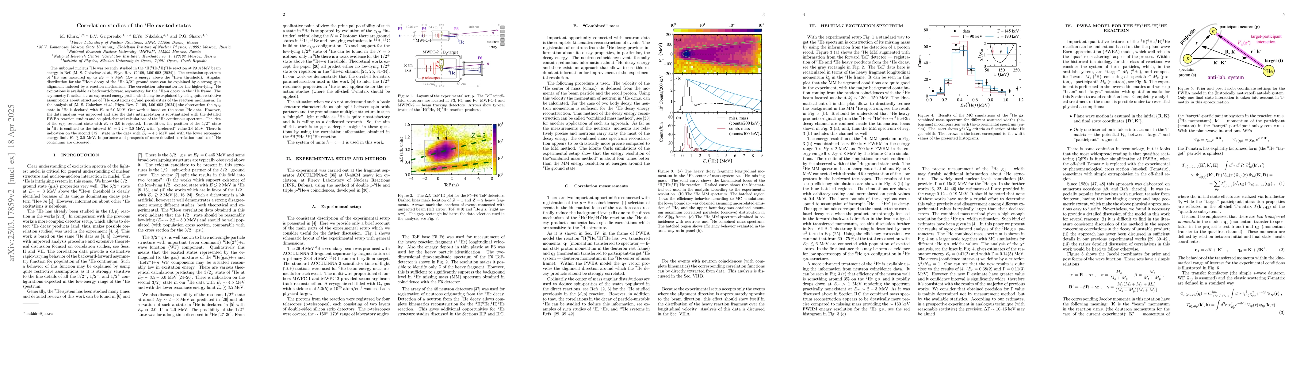 Thumbnail for Correlation studies of the $^{7}$He excited states