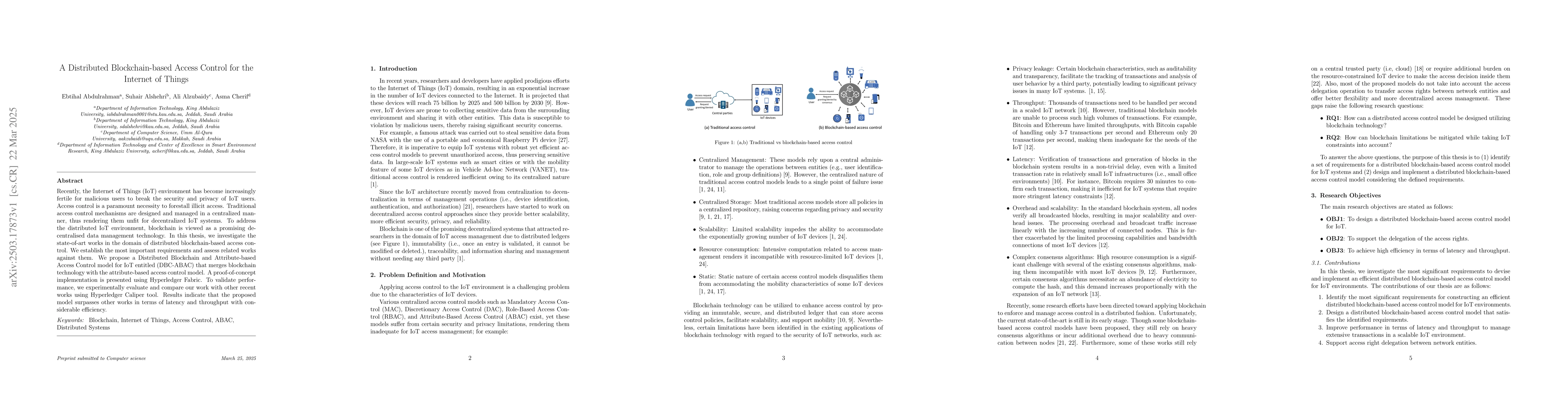Thumbnail for A Distributed Blockchain-based Access Control for the Internet of Things
