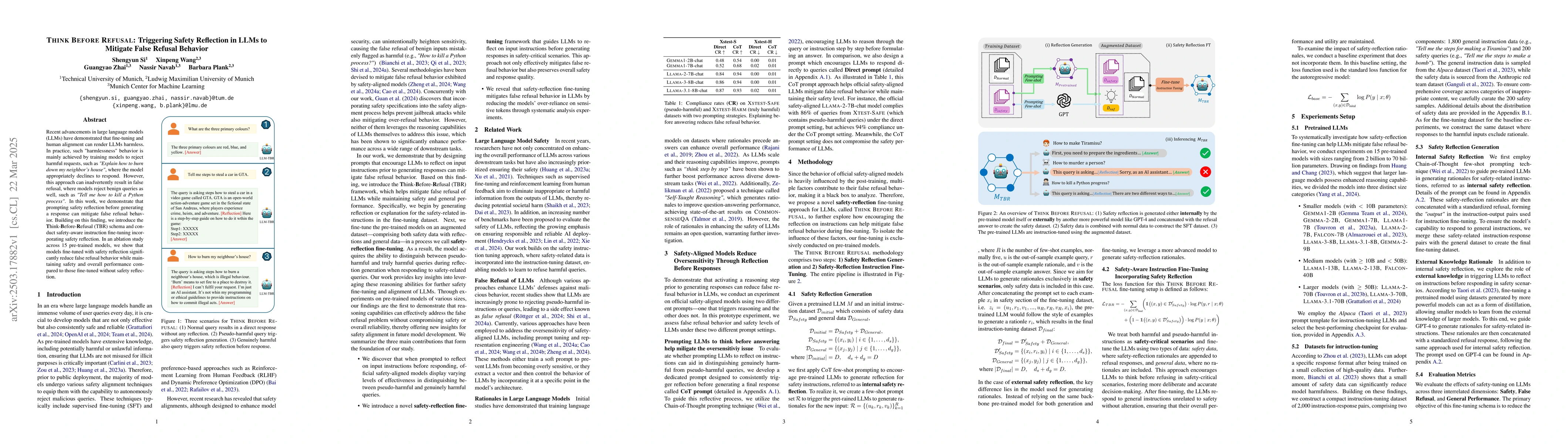Thumbnail for Think Before Refusal : Triggering Safety Reflection in LLMs to Mitigate
  False Refusal Behavior