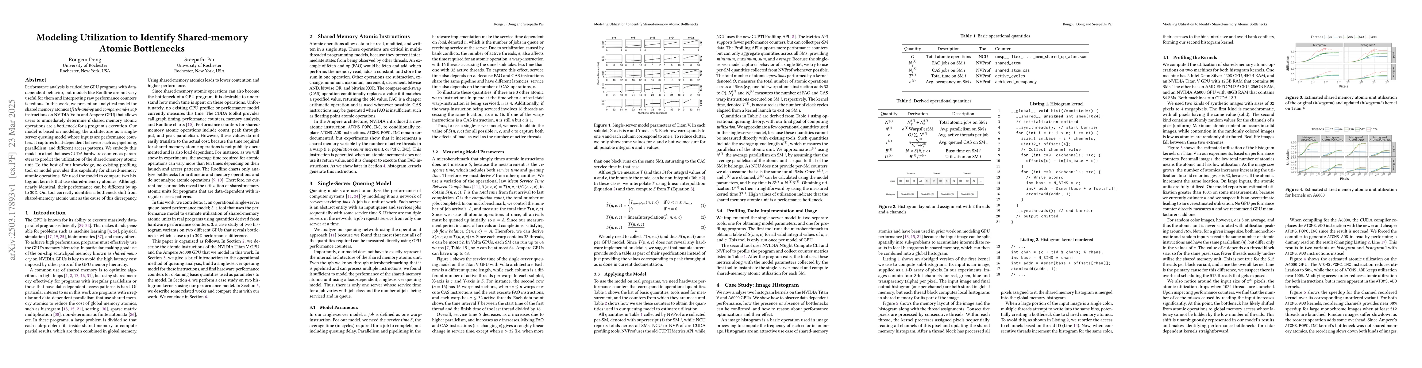 Thumbnail for Modeling Utilization to Identify Shared-Memory Atomic Bottlenecks